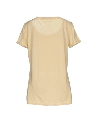 Shop Woolrich T-shirts In Beige