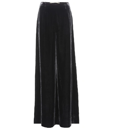 Shop Roland Mouret Uppingham Velvet Trousers In Black