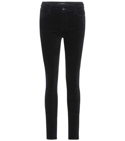 Shop J Brand Maria High-waisted Skinny Jeans In Black