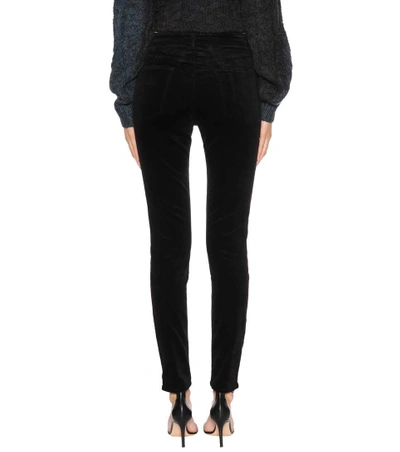 Shop J Brand Maria High-waisted Skinny Jeans In Black