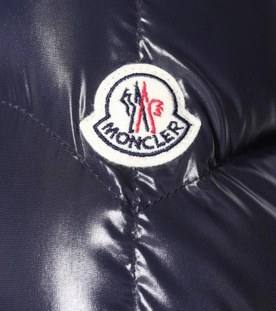 Shop Moncler Akebia Shiny Puffer Jacket In Blue