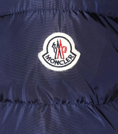 Shop Moncler Betula Hooded Down Jacket In Blue