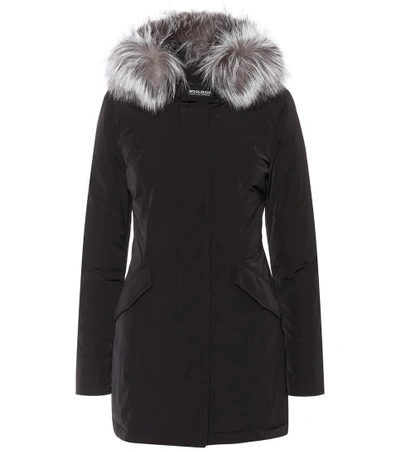 Shop Woolrich Luxury Arctic Down Coat In Black