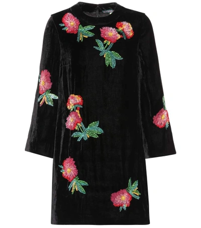 Shop Alexa Chung Floral-printed Dress In Llack Multi Flowers