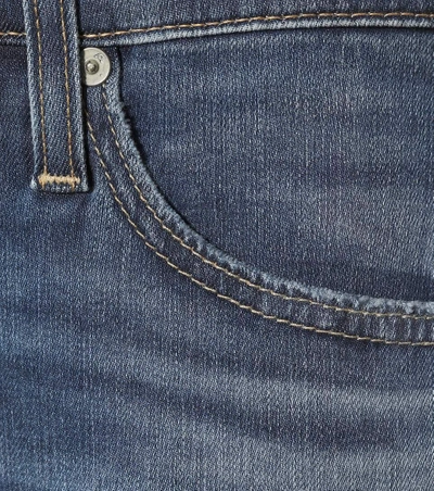 Shop Ag Farrah Cropped Skinny Jeans In Blue