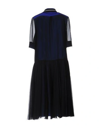 Shop Bouchra Jarrar Knee-length Dress In Dark Blue