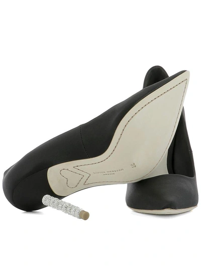 Shop Sophia Webster Black Fabric Pump