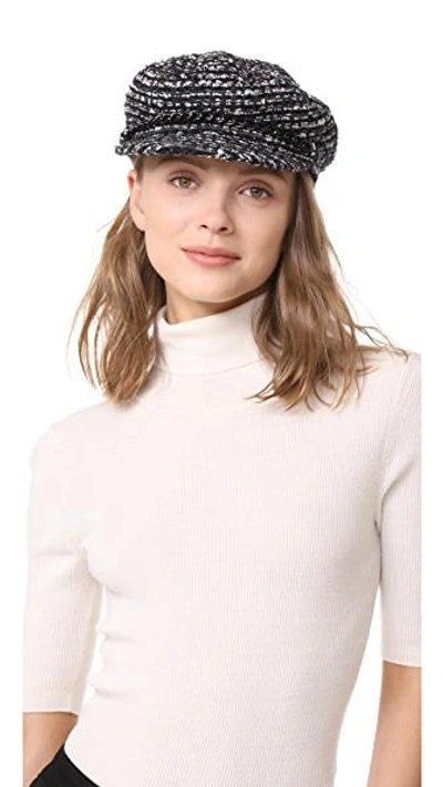 Shop Eugenia Kim Marina Hat In Cream/black
