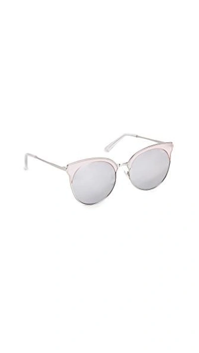 Shop Quay Mia Bella Sunglasses In Pink/silver