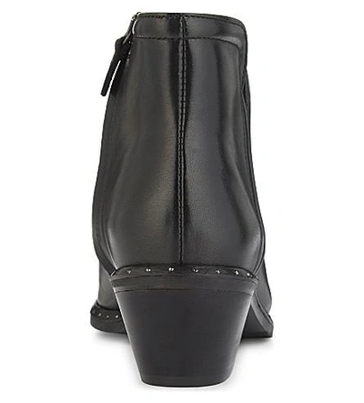 Shop Claudie Pierlot Axel Bis Leather Ankle Boots In Noir