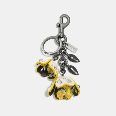 My Favorite COACH Flower Tea Rose Bag Charm / Keychain 