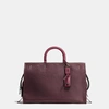 Coach Rogue 39 In Glovetanned Pebble Leather In Oxblood/black Copper