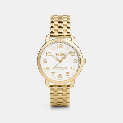 Shop Coach Delancey Watch, 36mm - Women's In Gold