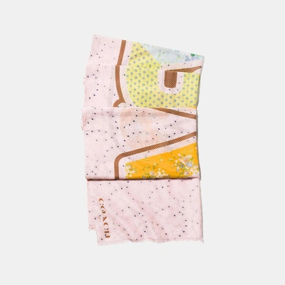 Shop Coach Space Patchwork Oblong In Light Pink