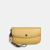 Coach Clutch In Sunflower/black Copper