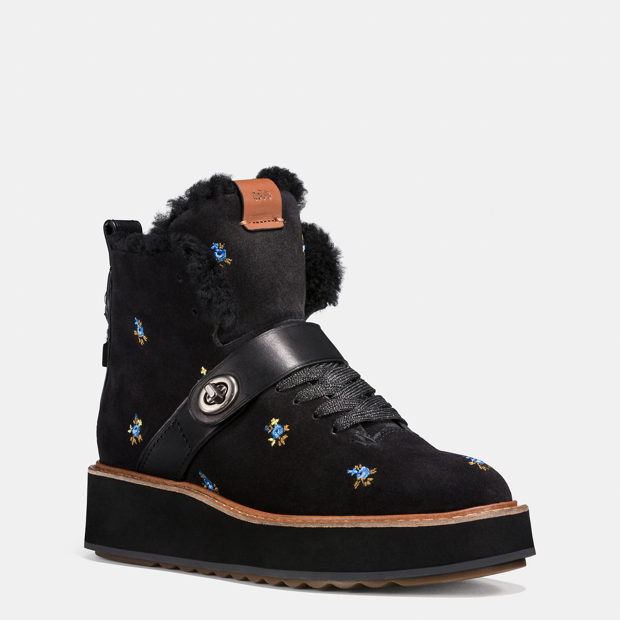 coach floral boots