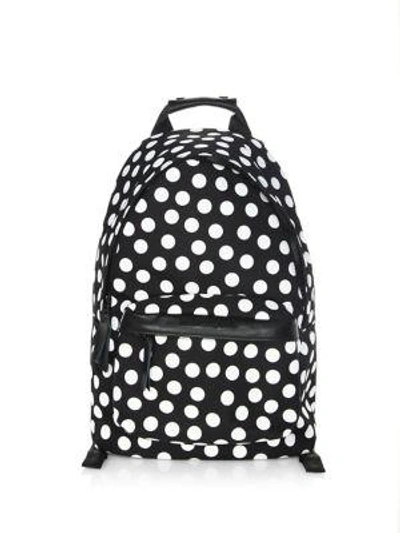 Shop Ami Alexandre Mattiussi Printed Dots Backpack In Black White