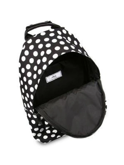 Shop Ami Alexandre Mattiussi Printed Dots Backpack In Black White