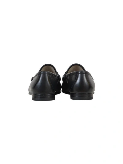 Shop Gucci Embroidered Loafers In Black