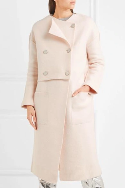 Shop Proenza Schouler Double-breasted Wool-felt Coat