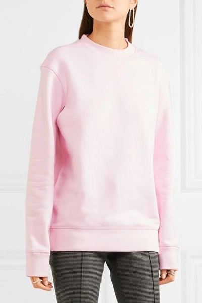 Shop Joseph Oversized Cutout Cotton-jersey Sweatshirt In Pink