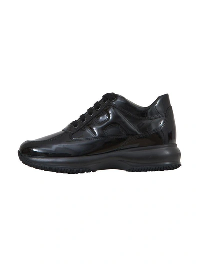 Shop Hogan Black Patent Sneaker