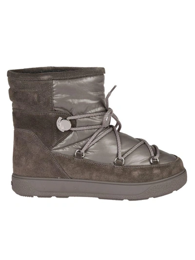 Shop Moncler New Fanny Ankle Boots In Grey