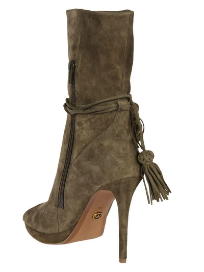 Shop Michael Michael Kors Rosalie Ankle Boots In Green