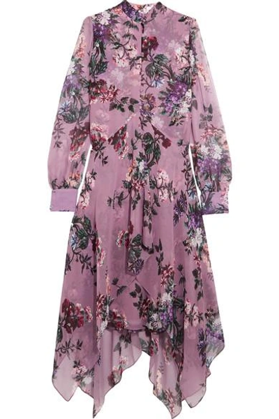 Shop Erdem Kaylah Floral-print Silk-chiffon Midi Dress