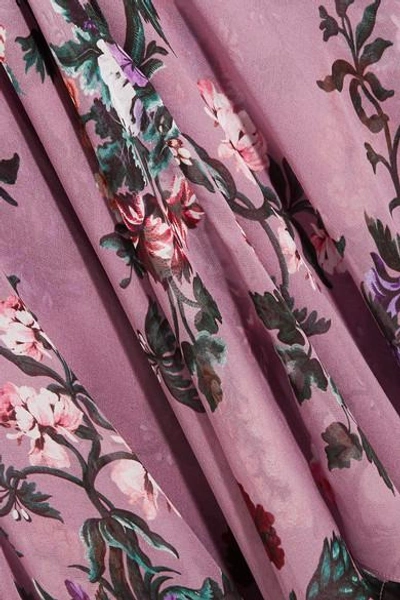 Shop Erdem Kaylah Floral-print Silk-chiffon Midi Dress