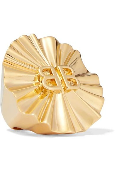 Shop Balenciaga Gold-tone Ring