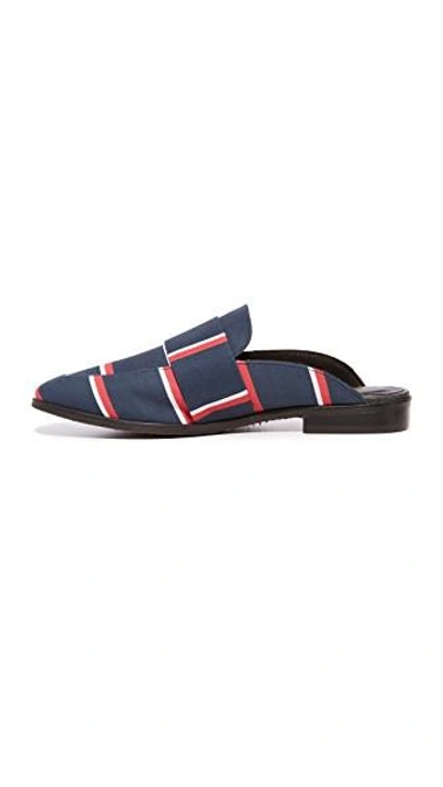 Shop Free People Brocade At Ease Loafers In Navy
