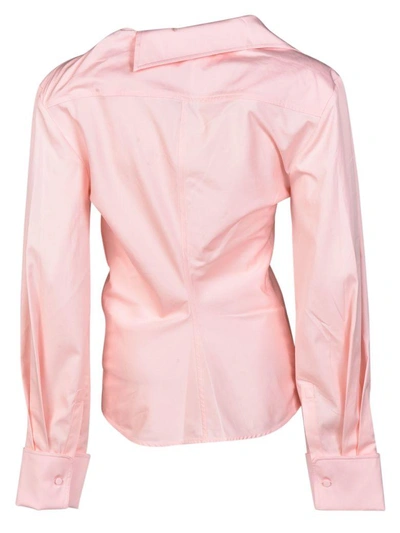 Shop Jacquemus Ruffled Shirt In Pink