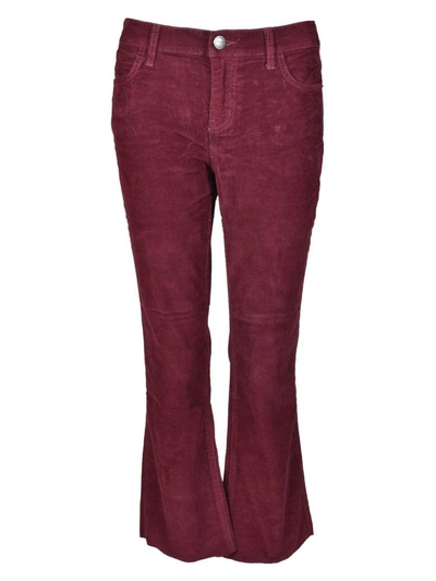 Shop Current Elliott The Kick Jeans In Red