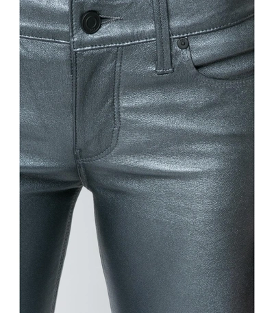 Shop Rta Grey Cropped Raw Edge Trouser