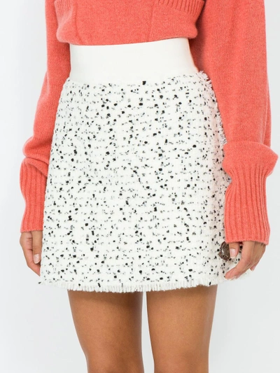 Shop Moncler Speckled Mini Skirt