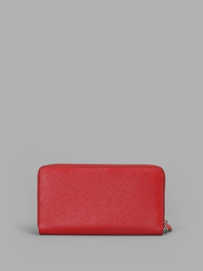 Shop Givenchy Woman's Zip Around Bambi Print Wallet In Red