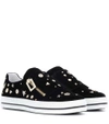 ROGER VIVIER Sneaky Viv velvet slip-on sneakers