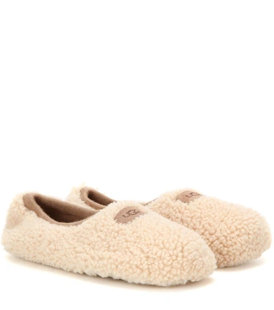 Ugg Birche Shearling Slippers In Brown