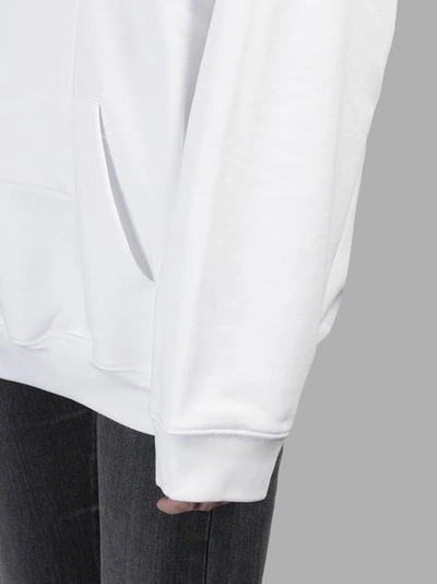 Shop Balenciaga Women's White I-pad Pocket Hoodie