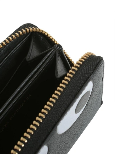 Shop Anya Hindmarch Eyes Small Zip Around Wallet In Nero