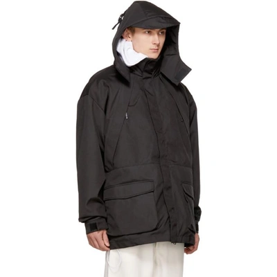 Shop Napa By Martine Rose Black Rainforest Common Coat