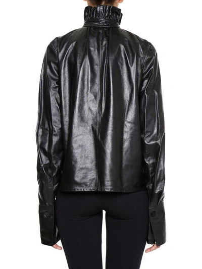Shop Jw Anderson Leather Top In Black|nero