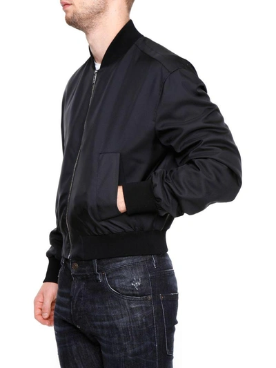 Shop Versace Jacket In Nero+stampa|nero