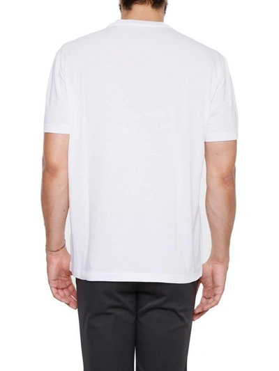 Shop Versace Medusa Print T-shirt In Bianco Nero|bianco