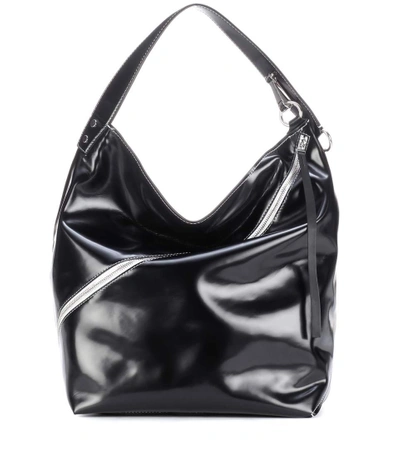 Shop Proenza Schouler Hobo Large Leather Shoulder Bag In Black