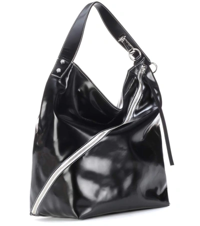 Shop Proenza Schouler Hobo Large Leather Shoulder Bag In Black