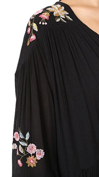 Shop Free People Te Amo Mini Dress In Black Combo