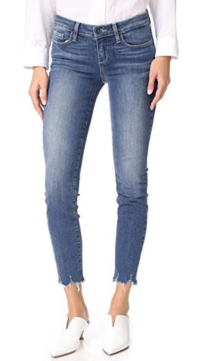 Shop Paige Verdugo Ankle Jeans In Barkley Distressed