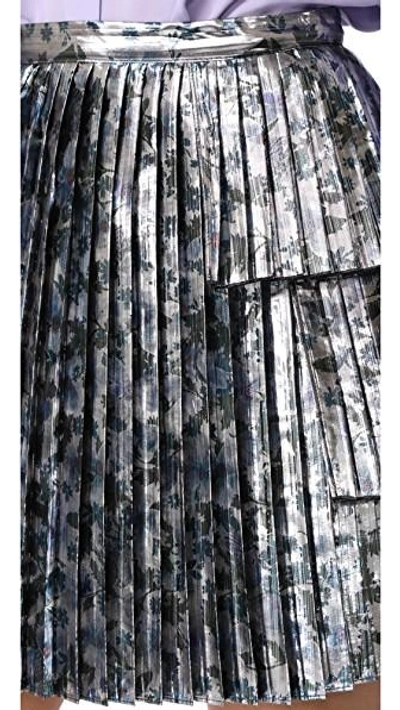 Shop Tanya Taylor Metallic Sidra Skirt In Silver